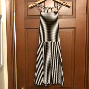Black and white striped dress, size S